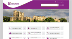Desktop Screenshot of derbyshire.gov.uk